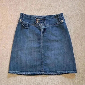 90's Vintage Denim Skirt Blue Womens Size 10